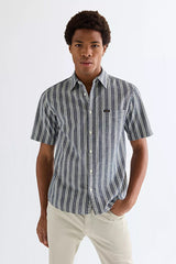 MESKA KOSZULA WRANGLER SS CHAMBRAY SHIRT DARK STRIPE 112378121