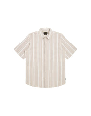 MESKA KOSZULA WRANGLER SS SHIRT BROWN WHITE 112378581