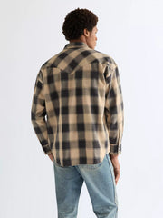 Męska Koszula Wrangler Western Shirt Curds And Whey 112378116