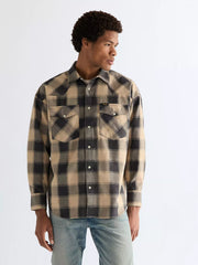 Męska Koszula Wrangler Western Shirt Curds And Whey 112378116