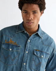 Męska Koszula Wrangler Western Shirt Trail Blazer 112377967