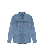 Męska Koszula Jeansowa Wrangler Wrange Shirt Harbor Blue 112377969