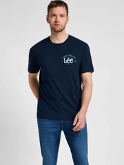 MESKA KOSZULKA LEE BIG LOGO TEE EMPEROR NAVY 112355583