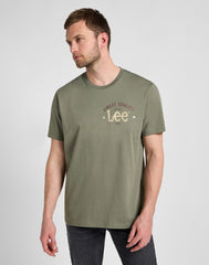MESKA KOSZULKA LEE BIG LOGO TEE OLIVE GROVE 112355655