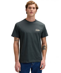 Męska Koszulka Lee Flag Tee Washed Black 112376473