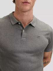 MESKA KOSZULKA LEE GARMENT DYE POLO STATIC GRAY 112376468