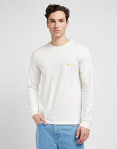 Męska Koszulka Lee Ls Tee Ecru 112349098