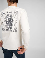 Męska Koszulka Longsleeve Lee LS Tee Ecru 112373176