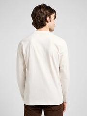 Meska Koszulka Lee Ls Wobbly Lee Tee Ecru 112370507