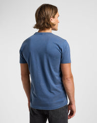 Męska Koszulka Lee Medium Logo Tee Orion Blue 112364593
