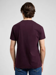 Meska Koszulka Lee Medium Wobbly Lee Tee Deep Wine 112370506