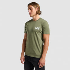Meska Koszulka Lee Medium Wobbly Tee Olive Grove 112364537