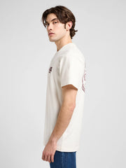 Meska Koszulka Lee Relaxed Graphic Tee Ecru 112370511