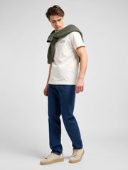 Meska Koszulka Lee Relaxed Graphic Tee Ecru 112370517