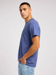 Męska Koszulka Lee Relaxed Pocket Tee Surf Blue 112349089
