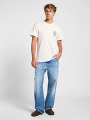 Meska Koszulka Lee Relaxed Tee Ecru 112364544