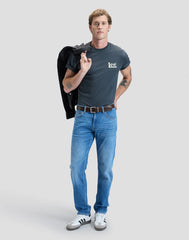 MESKA KOSZULKA LEE SANTA MONICA TEE WASHED BLACK 112376491