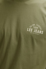 Męska Koszulka Lee Small Logo Tee Mercantile Green 112376520