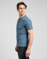 Męska Koszulka Lee SS Elevated Ess Logo Tee Vintage B 112370580