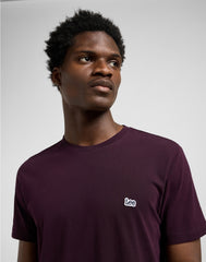 Męska Koszulka Lee SS Patch Logo Tee Deep Wine 112370738