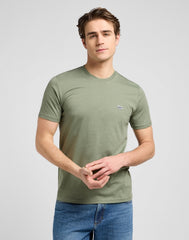Męska Koszulka Lee SS Patch Logo Tee Olive Stone 112370497