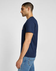 Męska Koszulka Lee Ss Relaxed Tee Mood Indigo 112355599