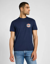 Męska Koszulka Lee Ss Relaxed Tee Mood Indigo 112355599