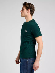 Męska Koszulka Lee Ss Small Logo Tee Jade Forest 112370501