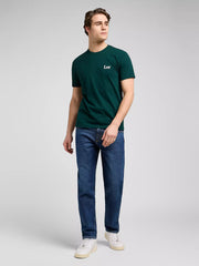 Męska Koszulka Lee Ss Small Logo Tee Jade Forest 112370501