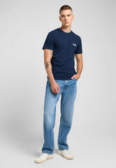 Męska Koszulka Lee SS Small Logo Tee Rivet Navy 112370502