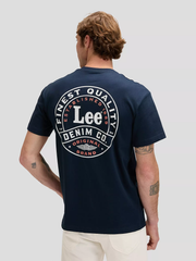MĘSKA KOSZULKA LEE STAMP LEE TEE RIVET NAVY 112376494
