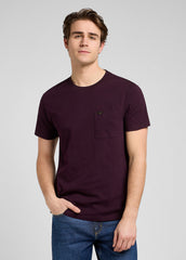 Męska Koszulka Lee Ultimate Pocket Tee Deep Wine 112370495