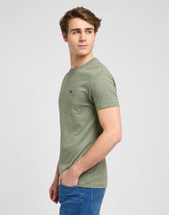 Męska Koszulka Lee Ultimate Pocket Tee Olive Stone 112370494