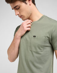 Męska Koszulka Lee Ultimate Pocket Tee Olive Stone 112370494