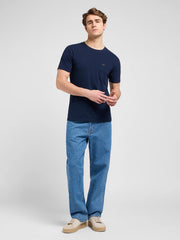 Meska Koszulka Lee Ultimate Pocket Tee Rivet Navy 112370493