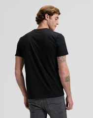 Męska Koszulka Lee Woven Label Tee Black 112376536