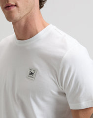 Męska Koszulka Lee Woven Label Tee Bright White 112376540