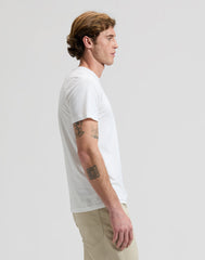 Męska Koszulka Lee Woven Label Tee Bright White 112376540