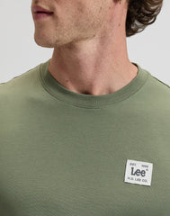 Męska Koszulka Lee Woven Label Tee Mercantile Green 112376538