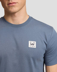 MĘSKA KOSZULKA LEE WOVEN LABEL TEE VINTAGE BLUE 112387314