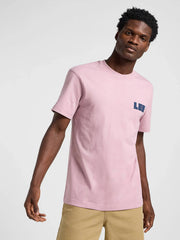 Męska Koszulka Lee WW Graphic Tee Soft Mauve 112364592