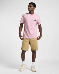 Męska Koszulka Lee WW Graphic Tee Soft Mauve 112364592