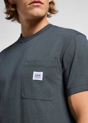 Meska Koszulka Lee WW Pocket Tee Washed Black 112364587