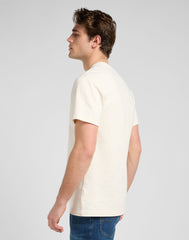 Meska Koszulka Lee WW Tee Ecru 112370490