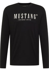 Męska Koszulka Longsleeve Mustang Asheville Black 1016288 4142