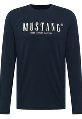 Męska Koszulka Longsleeve Mustang Asheville Dark Sapphire 1016288 4136