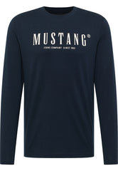 Męska Koszulka Longsleeve Mustang Asheville Dark Sapphire 1016288 4136