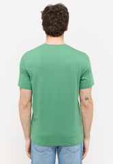 Męska Koszulka Mustang Austin T-Shirt Logo Deep Grass Green 1015072 6333