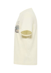 Męska Koszulka Mustang Austin T-Shirt Nadruk Light Gray 1015076 3003