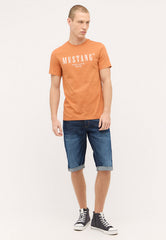 Męska Koszulka Mustang Austin t-shirt Logo Raw Sienna 1015054 7088